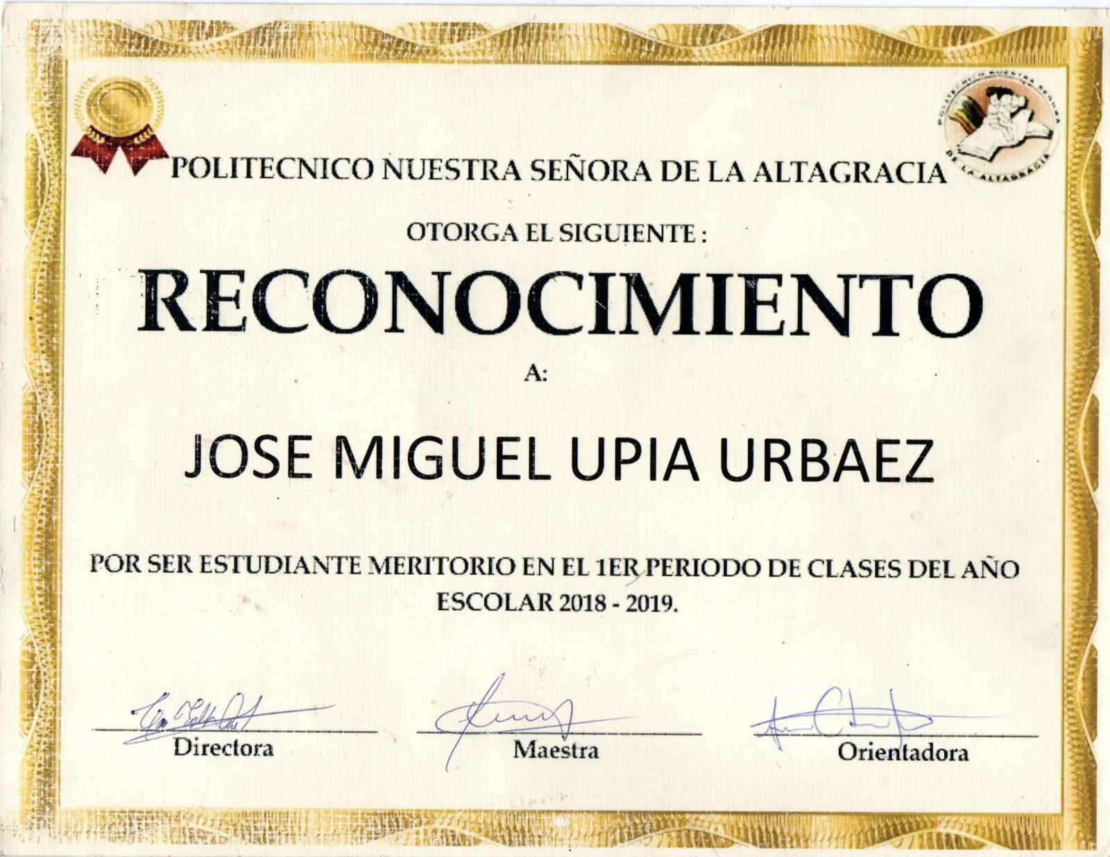 Reconocimiento al mérito académico